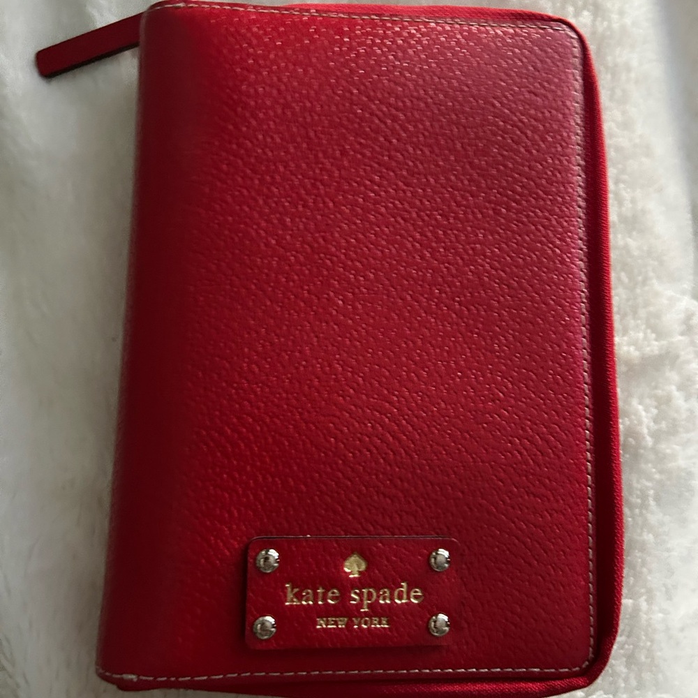 Kate Spade Cherry Red Leather Organizer
